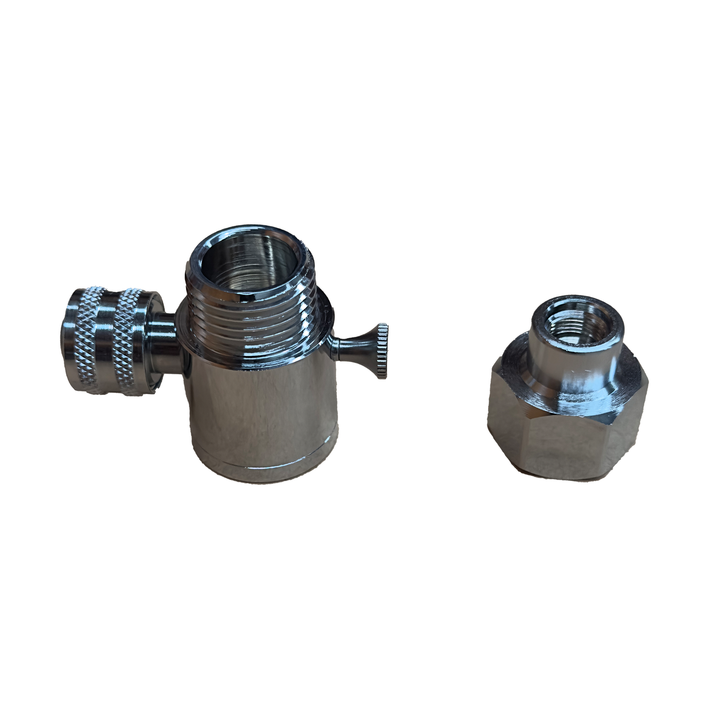 Pull Up Shower Head Inline Diverters - Male Thread Up