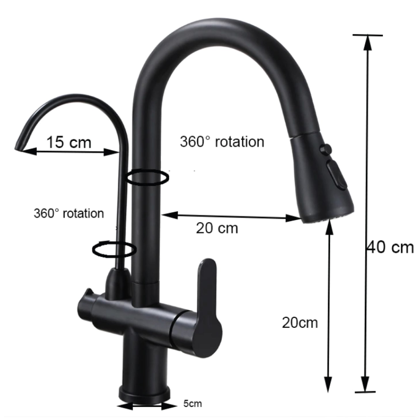 Life Changing Solution - Dual Handle Kitchen Tap