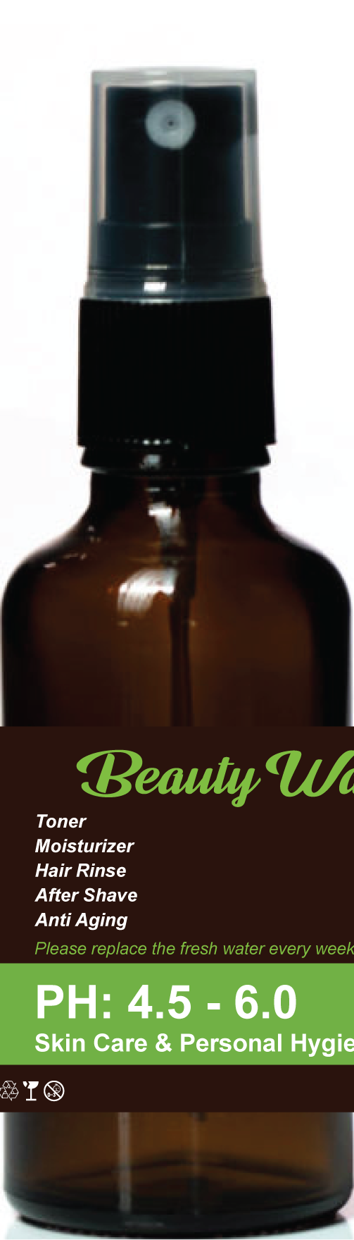 PH 4.5-6.0 Beauty Water Glass Bottle - 50ml